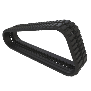 T387860: Zig-Zag Tread Pattern (E1) Rubber Track, Width 400 mm, Pitch 86 mm, Links 52