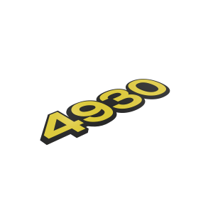 N309441: 4930 Model Number Label, Right Side