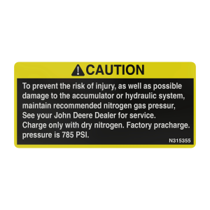 N315355: CAUTION Safety Sign