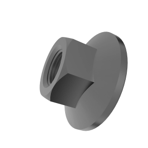 N162646: Hexagonal Flange Nut, 1/2"